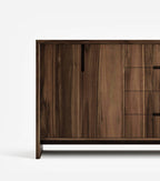 Maderas Solid Teak Credenza, 3 Drawers