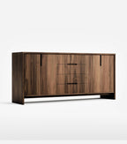 Maderas Solid Teak Credenza, 3 Drawers