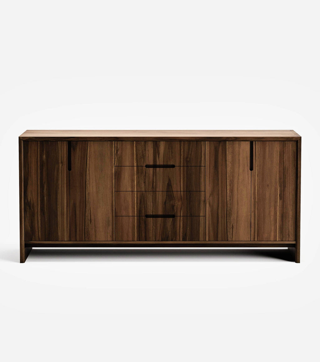 Maderas Solid Teak Credenza, 3 Drawers