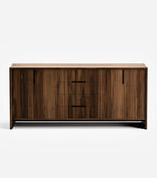 Maderas Solid Teak Credenza, 3 Drawers