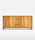 Maderas Solid Teak Credenza, 3 Drawers