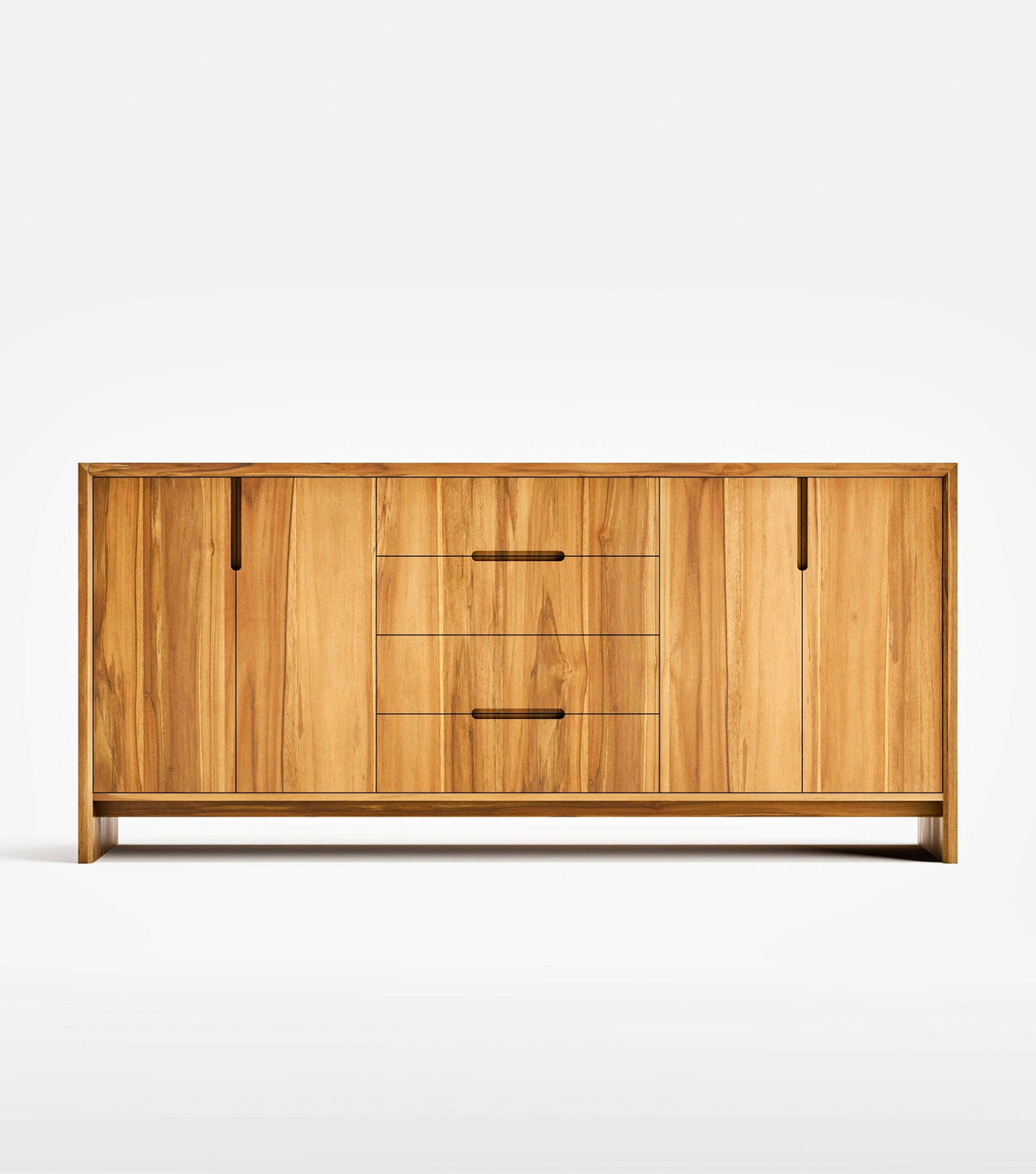 Maderas Solid Teak Credenza, 3 Drawers
