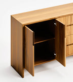 Maderas Solid Teak 2-Door 4-Drawer Cabinet