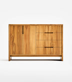 Maderas Solid Teak 2-Door 4-Drawer Cabinet