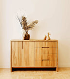 Maderas Solid Teak 2-Door 4-Drawer Cabinet