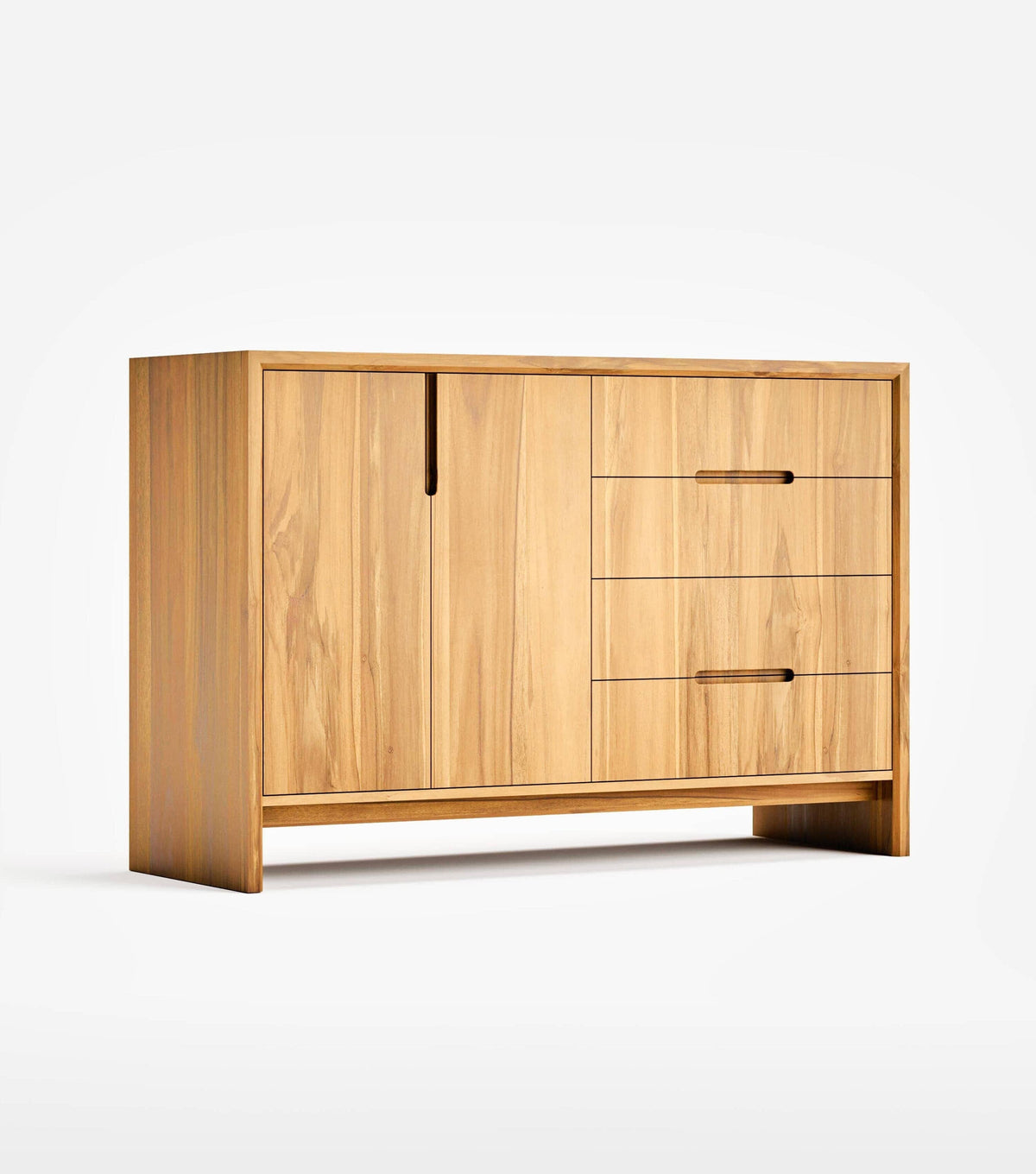 Maderas Solid Teak 2-Door 4-Drawer Cabinet