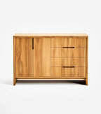 Maderas Solid Teak 2-Door 4-Drawer Cabinet