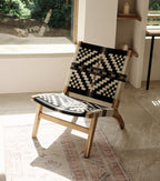 Handwoven Lounge Chair, Colonial Pattern