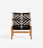 Handwoven Lounge Chair, Colonial Pattern