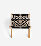 Handwoven Lounge Chair, Colonial Pattern