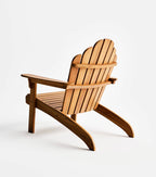 Classic Adirondack Teak Outdoor Lounge Chair