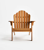 Classic Adirondack Teak Outdoor Lounge Chair