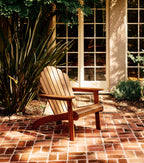 Classic Adirondack Teak Outdoor Lounge Chair