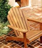 Classic Adirondack Teak Outdoor Lounge Chair
