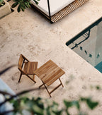 Outdoor Folding FSC Teak Bistro Table