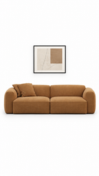 Torquay Modular Chaise Sofa, 2-Section Brown