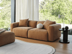 Torquay Modular Chaise Sofa, 2-Section Brown